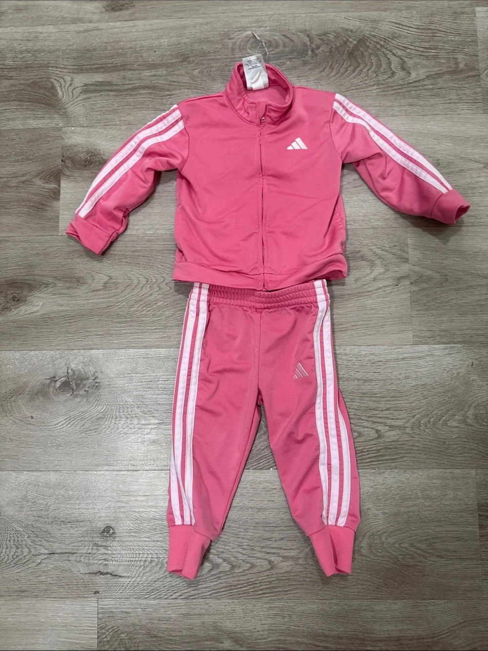 adidas Pink Girls 2-Piece Track Jacket & Pants